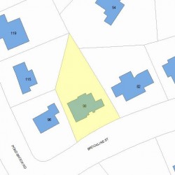 90 Brookline St, Newton, MA 02467 plot plan