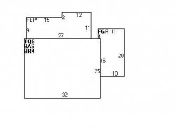 7 Durant St, Newton, MA 02458 floor plan