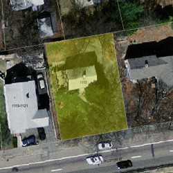 1115 Boylston St, Newton, MA 02464 aerial view