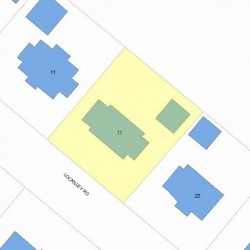 17 Locksley Rd, Newton, MA 02459 plot plan