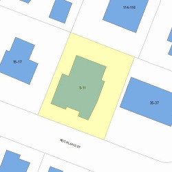 9 Rockland St, Newton, MA 02458 plot plan