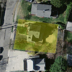 72 Concolor Ave, Newton, MA 02458 aerial view