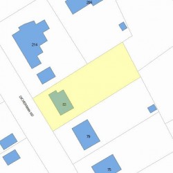 83 Dickerman Rd, Newton, MA 02461 plot plan