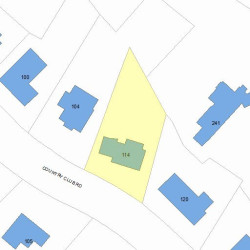 114 Country Club Rd, Newton, MA 02459 plot plan