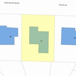 86 Stuart Rd, Newton, MA 02459 plot plan