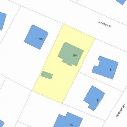 190 Jackson St, Newton, MA 02459 plot plan