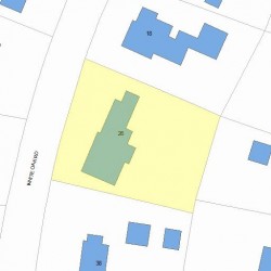 26 White Oak Rd, Newton, MA 02468 plot plan