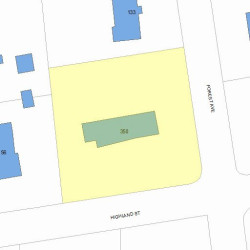 350 Highland St, Newton, MA 02465 plot plan
