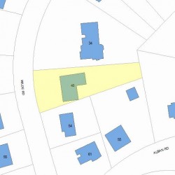 48 Wilde Rd, Newton, MA 02468 plot plan