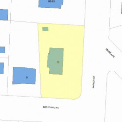 73 Parker St, Newton, MA 02459 plot plan