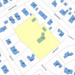1547 Centre St, Newton, MA 02461 plot plan