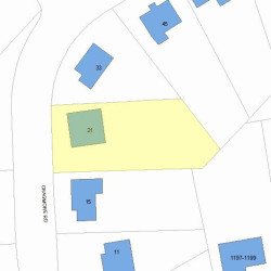 21 Cragmore Rd, Newton, MA 02464 plot plan