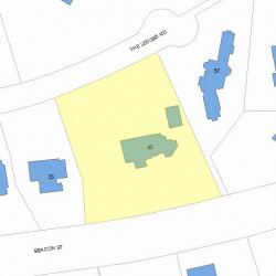 45 The Ledges Rd, Newton, MA 02459 plot plan