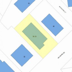 38 Wiltshire Rd, Newton, MA 02458 plot plan