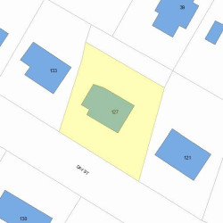 127 Day St, Newton, MA 02466 plot plan