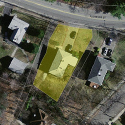 151 Florence St, Newton, MA 02459 aerial view