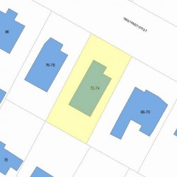 72 Washington St, Newton, MA 02458 plot plan