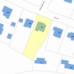 282 Mill St, Newton, MA 02459 plot plan