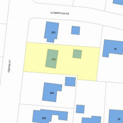 938 Centre St, Newton, MA 02459 plot plan