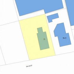 23 Davis St, Newton, MA 02465 plot plan