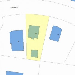 32 Champa St, Newton, MA 02464 plot plan