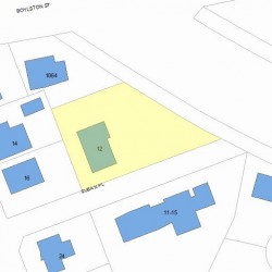 12 Suban Pl, Newton, MA 02461 plot plan