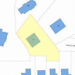 31 Harold Ter, Newton, MA 02465 plot plan