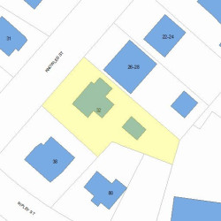 32 Knowles St, Newton, MA 02459 plot plan