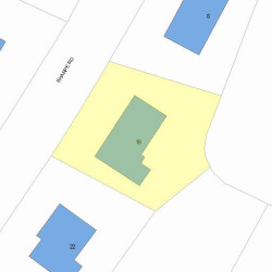16 Sharpe Rd, Newton, MA 02459 plot plan