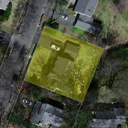 24 Larkspur Rd, Newton, MA 02468 aerial view