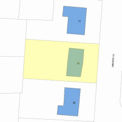 19 Andrew St, Newton, MA 02461 plot plan