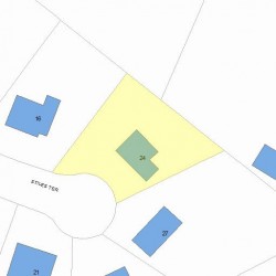 24 Stiles Ter, Newton, MA 02459 plot plan