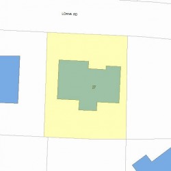 27 Lorna Rd, Newton, MA 02459 plot plan