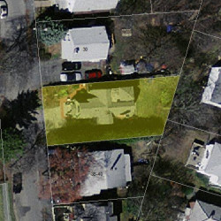 34 Clarendon St, Newton, MA 02460 aerial view