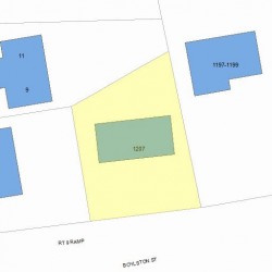 1207 Boylston St, Newton, MA 02461 plot plan