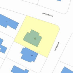 70 Hunnewell Ave, Newton, MA 02458 plot plan