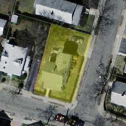 43 Harris Rd, Newton, MA 02465 aerial view