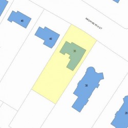 36 Washington St, Newton, MA 02458 plot plan