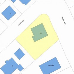 181 Waltham St, Newton, MA 02465 plot plan