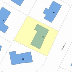 136 Truman Rd, Newton, MA 02459 plot plan