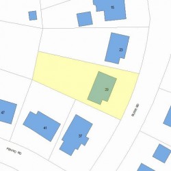 29 Burr Rd, Newton, MA 02459 plot plan