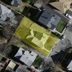 25 Ricker Rd, Newton, MA 02458 aerial view