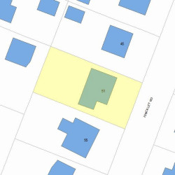 51 Hinckley Rd, Newton, MA 02468 plot plan