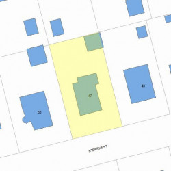 47 Stearns St, Newton, MA 02459 plot plan