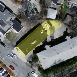 83 Wyman St, Newton, MA 02468 aerial view