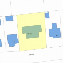 331 Cabot St, Newton, MA 02458 plot plan