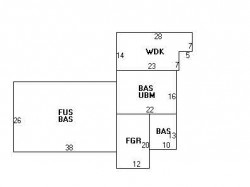 53 Roosevelt Rd, Newton, MA 02459 floor plan