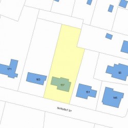 157 Sargent St, Newton, MA 02458 plot plan