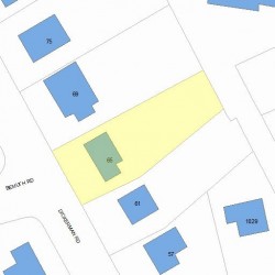 65 Dickerman Rd, Newton, MA 02461 plot plan