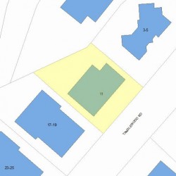 11 Tanglewood Rd, Newton, MA 02459 plot plan